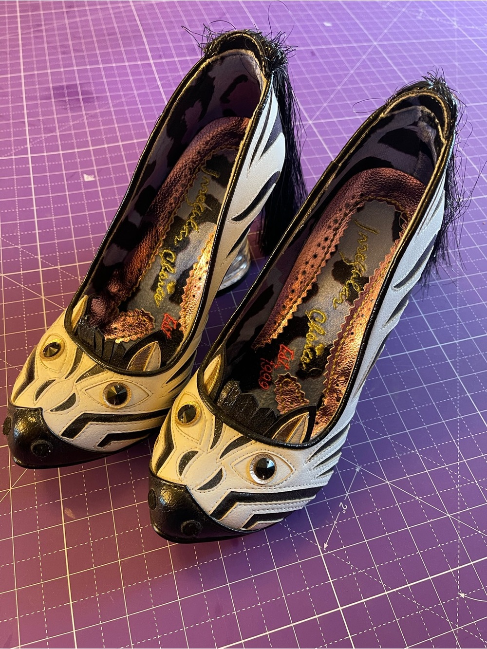 NWOB Irregular Choice Zebra Heels. Size 38